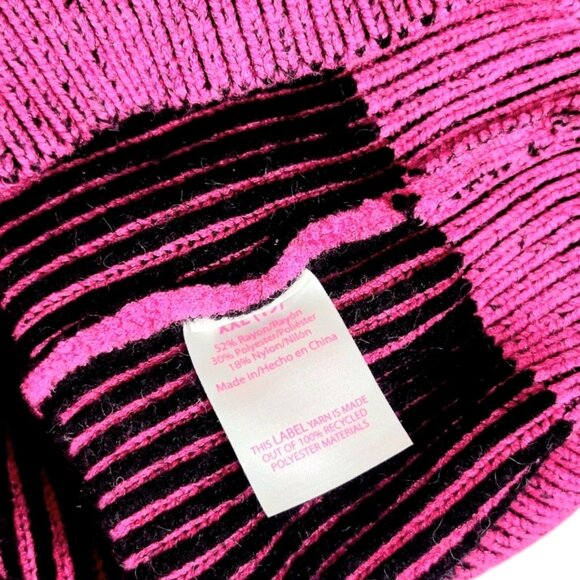 Womens XXL No Boundaries Plaited Hot Pink Long Blousen Sleeves Pullover Sweater - Picture 12 of 12